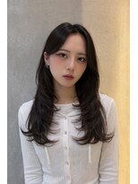 レーヴバイロンド 仙台(Reve by Lond) 韓国レイヤー髪質改善顔周りカットハッシュカットダークブルー