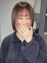 ラミエバイメルト 下北沢(lamie by melt)&nbsp;前髪カット小顔ヘアショートボブレイヤーカットアッシュベージュ