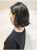 ふんわりカール×セミウェットワンレンボブ【表参道青山原宿】