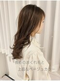 大人かわいい無造作カール☆外ハネ×ふんわり愛されミディ