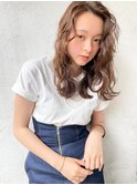 【恵比寿ro-ro】セミウェットウェーブ×オリーブベージュ