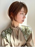 【NOA】イメチェン ハンサムショート マロンベージュ