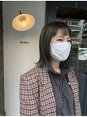 ミディアムボブ【オン眉】