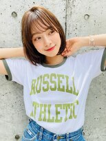 エイミー(Aimee)&nbsp;Aimee 町田　オリーブベージュ×ミニボブ