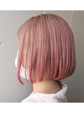 キティン 吉祥寺(kitin) 《kitin吉祥寺》ハイトーンピンク　ぷつっとボブ