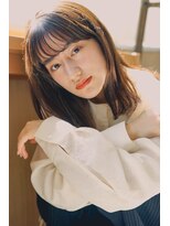 サンド 鹿児島中央(sand)&nbsp;黒髪/グレーベージュ/レイヤーロング/前髪パーマ[鹿児島駅]