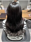 今里☆髪質改善カラーでツヤツヤブラック☆