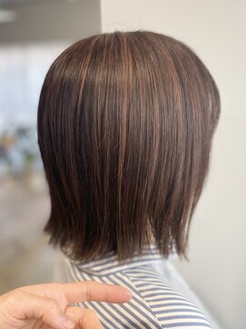 フェリチタ フィロ 大泉学園(FELICITA filo) 切りっぱなしボブ×ハイライト