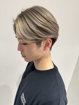 アッシュ 下丸子店(Ash) メンズバレイヤージュハイトーンセンターパート