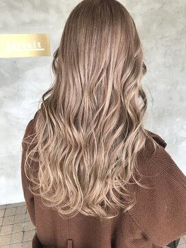 マルフェ 天王寺(marfe) 艶髪ミルクティーベージュ#透明感カラー/髪質改善