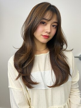 メルバイグラフ 梅田(mel by GRAFF) シースルーバング愛されこなれヘアうるツヤ艶感髪質改善