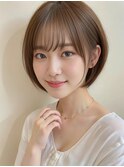 ショート/ブリーチなしカラー/前髪/白髪ぼかし/本八幡