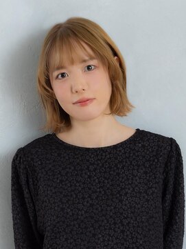 アース 豊崎店(HAIR&MAKE EARTH) ハイトーン×切りっぱなしボブ