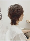 レイヤーエモージュ小顔カットシースルーバング大人ガーリー