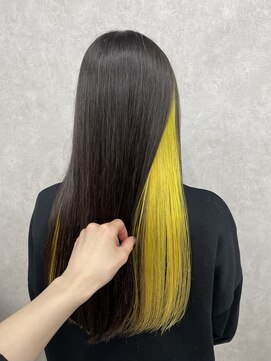 アン ブリーチ 大宮駅東口店(UN BLEACH) 【インナーカラー♪♪】ビビットイエロー♪♪