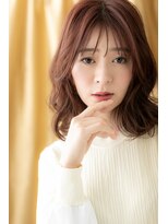 カバーヘア ブリス 北浦和(COVER HAIR bliss) □ベビーピンクブラウン波巻きウェーブ403北浦和20代30代40代