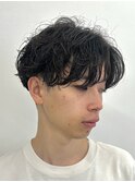 シャドウパーマ/センターパート/