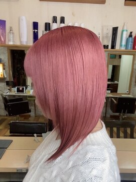 イエローコーン 金沢文庫店(YELLOW CORN) ピンクベージュ/ケアブリーチ/ダブルカラー