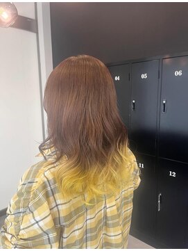 レム 長野青木島店(REM) point yellow × cocoa beige