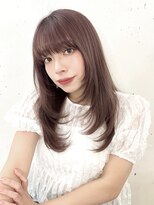 ビーチ(BEACH) ミディアムレイヤーカット 大人ガーリー 似合わせカット 韓国