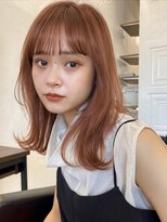 ガーデントウキョウ(GARDEN Tokyo) ミディアムレイヤー/オレンジブラウン/シースルーバング