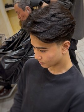 men's/メンズ/リバースセンターパート/サーフカール/神保町/眉毛