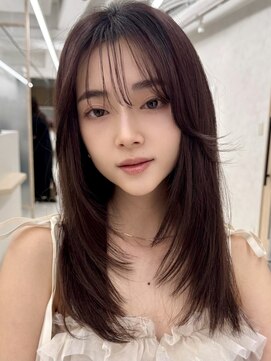 エジョン 三鷹店(Aejon) 三鷹レイヤーカット韓国ダブルカラー顔周り前髪カットボブ
