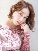 エアリーカールパーマボブパーマウェーブ大人女性心斎橋南船場