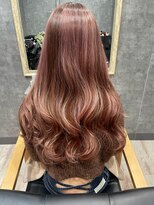 グラック(glac)&nbsp;ロング/ハイライト/グラデーションカラー/ピンクベージュ