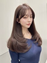 パルス ヨコハマ(PULSE yokohama)&nbsp;ロングレイヤーカット髪質改善マロンブラウン