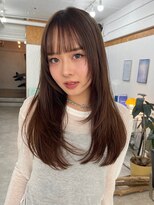 ベイルーム(BAYROOM by HONEY omotesando)&nbsp;ロングレイヤー/ハッシュカット/シャギー/シナモンベージュ2