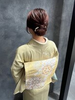 バサラ 大阪梅田店(VASARA) 訪問着 ヘアセット セミロング 和髪 まとめ髪 礼装 大阪