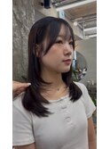 大人可愛いミディアムレイヤー