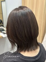 シンシア(sincere)&nbsp;ツヤ感きれいな大人くびれボブ