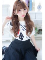 アンジュ ヘアー(Ange hair)&nbsp;アンジュヘアー　ベビーバングの　無造作アンニュイカール