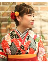 ニコヘアー(niko hair) 卒業式ショートでアップスタイル風▽LINEID@vey3047y