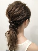 【札幌平岡　ヘアセット(ポニーテール)】　奥崎裕也