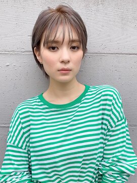 ミィ 表参道(mee.) 【mee.】ハセガワヒトシ　パールグレージュ☆伸ばしかけショート