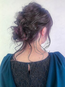 アレンヘアー 京橋店(ALLEN hair) 結婚式おしゃれ波ウェーブアップスタイル