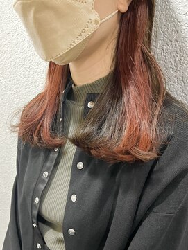 ネオリーブカップ 町田店(Neolive capu) イヤリングカラー＊ピンクレッド【イヤリング/インナーカラー】