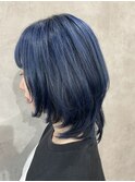 ネイビーブルー×ウルフ