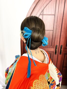 パズードコー(PSSD-CO.+5) 色打掛 リボン 花嫁 ヘアセット