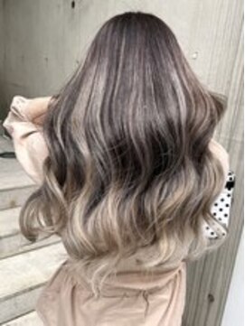 ディア(.eer) 秋のハイライト/バレイヤージュ◎韓国風くびれ巻きロングヘア