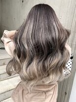 ディア(.eer) 秋のハイライト/バレイヤージュ◎韓国風くびれ巻きロングヘア