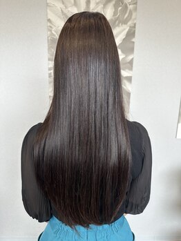 ヘアーメイクボヌール(hair make Bonheur)の写真/《細やかな技術で理想のツヤ髪に♪》大分初“オイルストレート”でダメージは最小限に、髪の芯から柔らかく