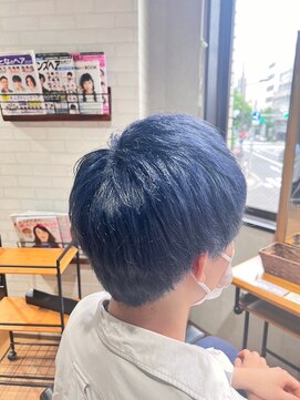 ビス ヘア アンド ビューティー 西新井店(Vis Hair＆Beauty) 透明感抜群♪20代30代ダブルカラーブリーチブルー