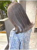 ミルクティーベージュダブルカラーインナーカラーケアブリーチ