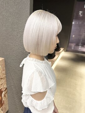 ペレ 栄店(PELE) ウルフ/マチルダボブ/ピンクベージュ/インナーグレージュ/栄