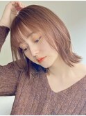 肩ラインボブに顔まわりレイヤーでおしゃれに♪
