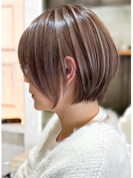 ヨロ 上野(YOLO) ハイライトカラーミルクティーベージュケアブリーチダブルカラー